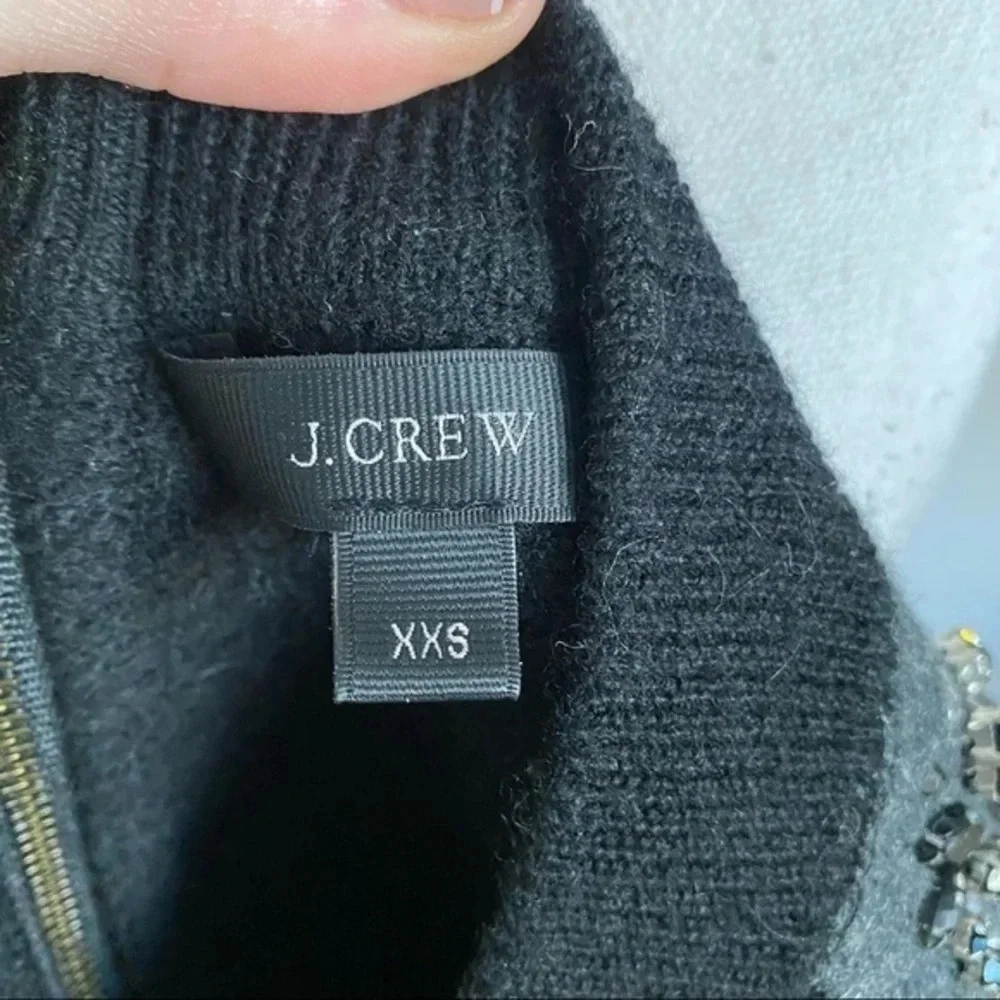 J. Crew • Merino Wool Beaded Shoulder Sweater